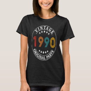 33 Year Old Retro Vintage 1990 33rd Birthday T-Shirt