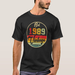 33 Year Old  Vintage 1989  33rd B Day T-Shirt
