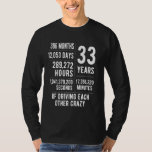 33 Years Married Funny 33rd Wedding Anniversary T-Shirt<br><div class="desc">33 Years Married Funny 33rd Wedding Anniversary</div>