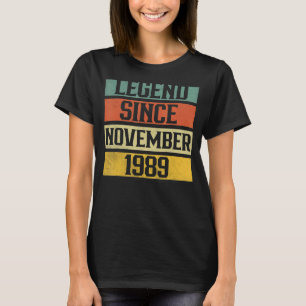 33 Years Old Awesome Since November 1989 33rd Bir T-Shirt