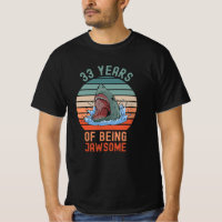 33 Years Old Gift JawSome 33th Birthday Shark