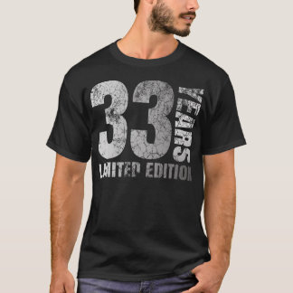 33 Years Old Men Gift 33 Birthday Gift For Women T-Shirt