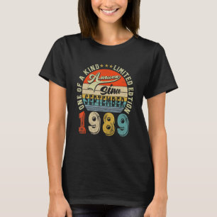 33rd Birthday 33 Years Old Awesome Since Septembe T-Shirt