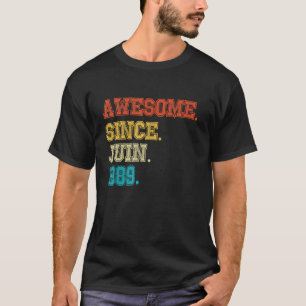 33rd Birthday Awesome Since February 1989 33 Year T-Shirt
