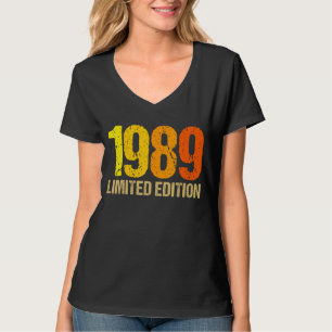 33rd Birthday Ladies Mens 33 Years 1989  Gift 9 T-Shirt