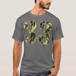 33rd Birthday Soldier Number 33 Year Old Military T-Shirt