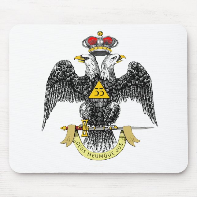 33rd Degree Scottish Rite Black Eagle Mouse Pad (Front)