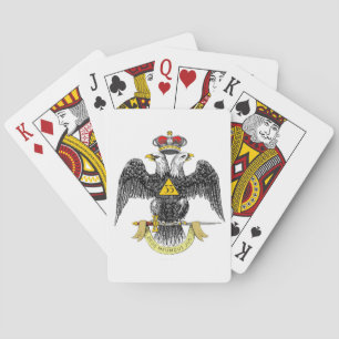 33rd Degree Scottish Rite Black Eagle Playing Cards