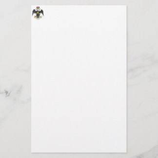 33rd Degree Scottish Rite Black Eagle Stationery