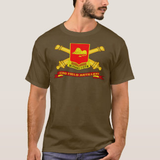 33rd Field Artillery w Br Ribbon T-Shirt