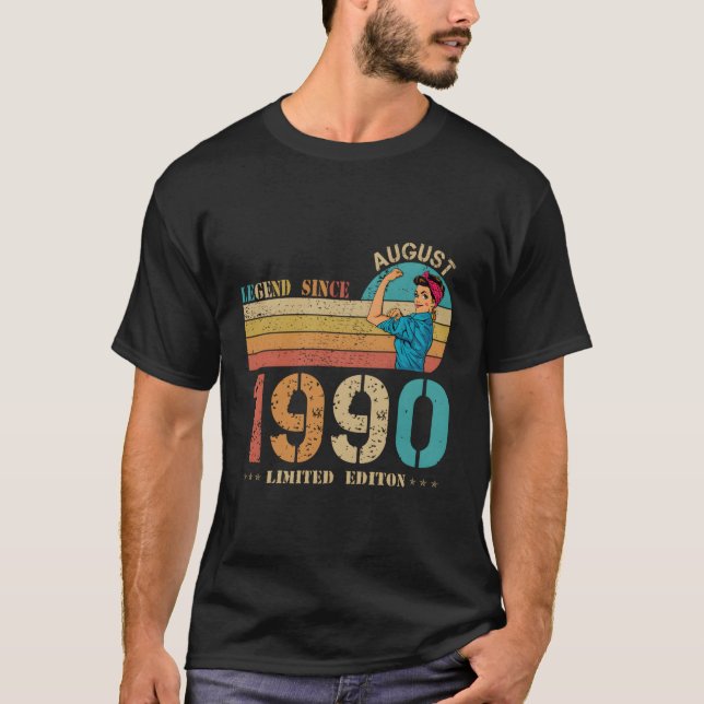 33Rd Legend Since August 1990 33 T-Shirt (Front)