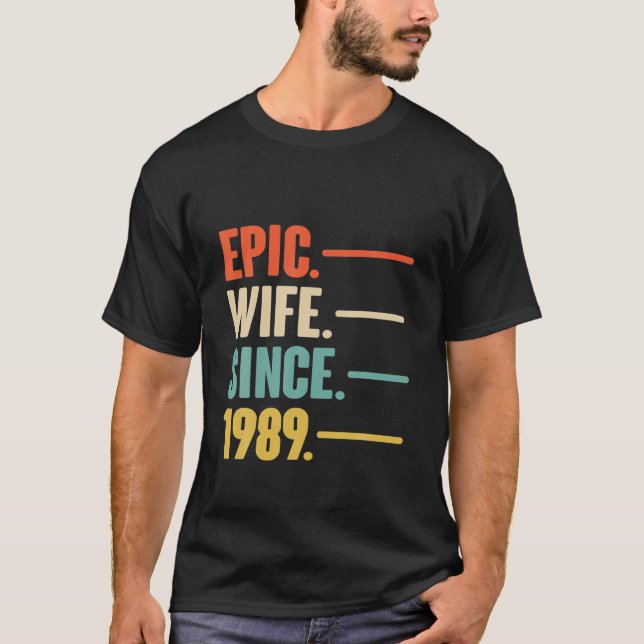33Rd Wedding Aniversary Gift For Her Epic Wife Sin T-Shirt (Front)