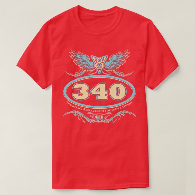 340 V8 T-Shirt (Design Front)
