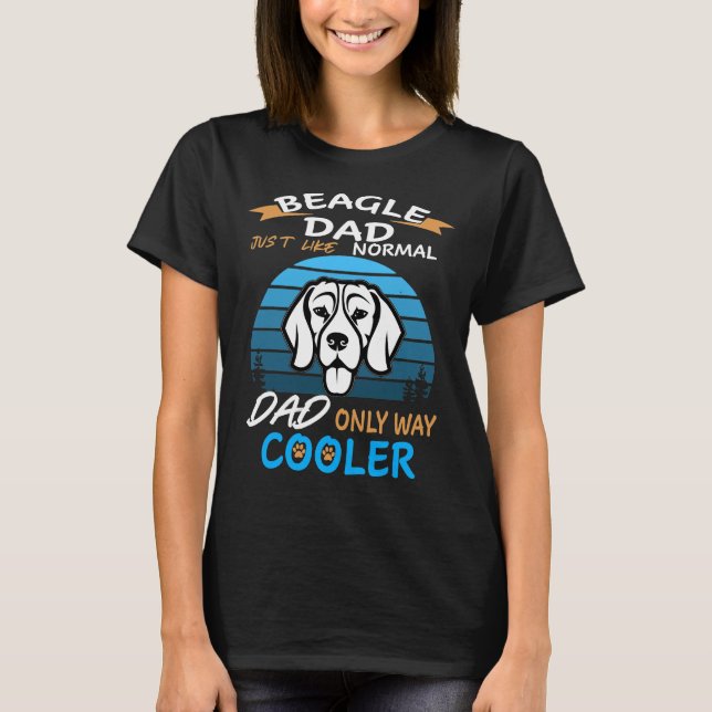 341 Dad - Beagle Dad Cooler T-Shirt (Front)