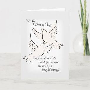 3427 Wedding Doves, Religious Card