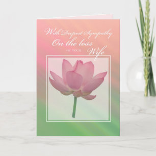3431 Sympathy Loss of Wife Card
