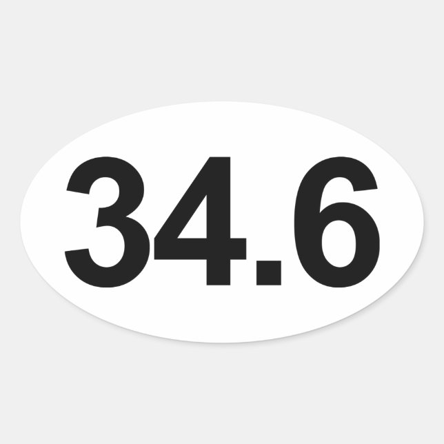 34.6 OVAL STICKER (Front)