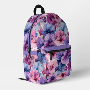 #34 Floral Pattern Printed Backpack