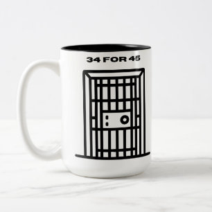 34 for 45 Two-Tone coffee mug