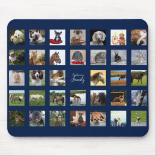 34 PHOTO COLLAGE Mousepad - Can EDIT COLOR