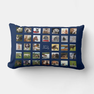 34 PHOTO COLLAGE Pillow  - ANY COLORS