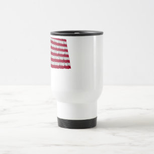 34-star flag, Wreath pattern, outliers Travel Mug