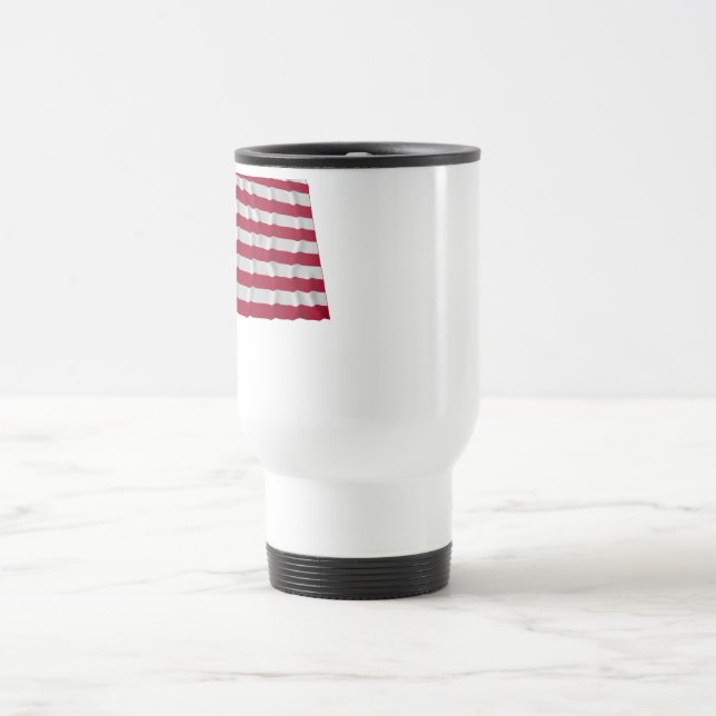 34-star flag, Wreath pattern, outliers Travel Mug (Center)