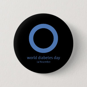 "World Diabetes Day " Diabetes Awareness 6 Cm Round Badge