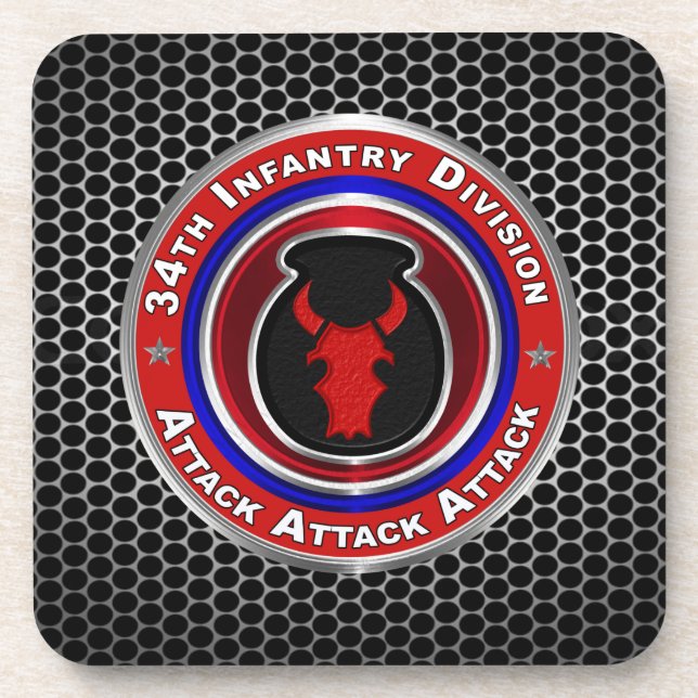 34th Infantry Division Coaster (Front)