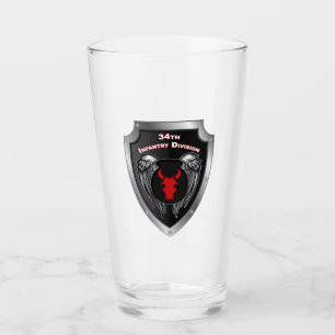 34th Infantry Division Customised Shield Glass