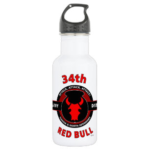 34TH INFANTRY DIVISION" RED BULL" 532 ML WATER BOTTLE