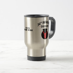 34th Infantry Division United States Military Travel Mug