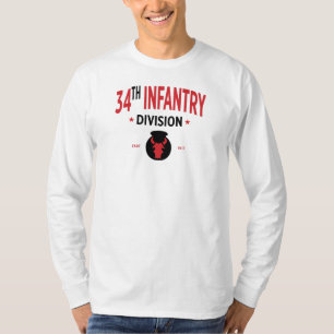 34th Infantry Division - US Military Long T-Shirt