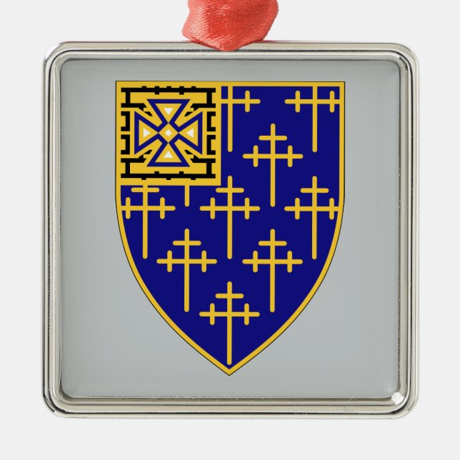 34th Infantry Regiment Metal Tree Decoration (Front)