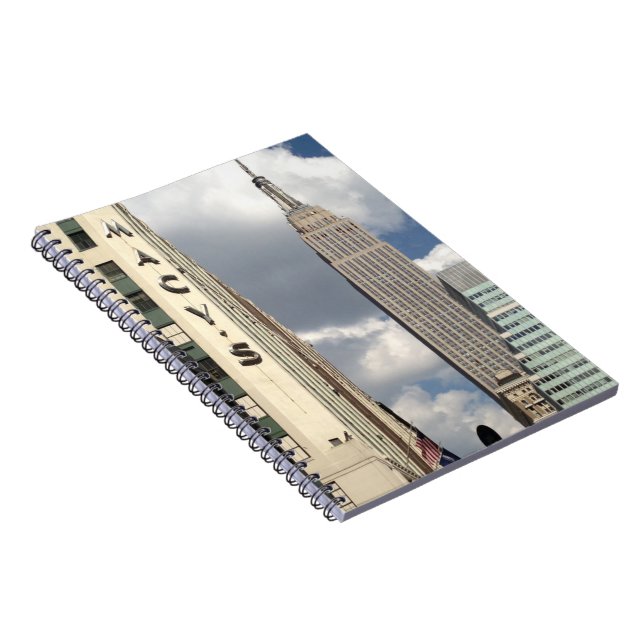 34th Street Empire State Building Manhattan NYC Spiral Notebook (Right Side)