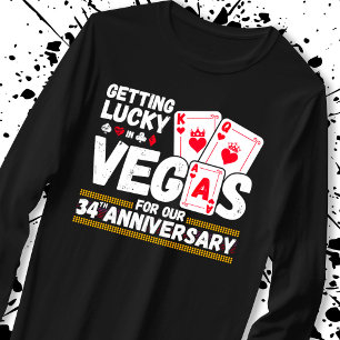 34th Wedding Anniversary - Couples Las Vegas Trip T-Shirt
