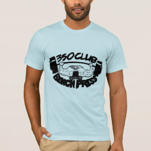 350 Club Bench Press Basic American Apparel TShirt