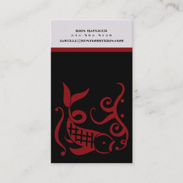 350ml [red] Business Cards (Front)