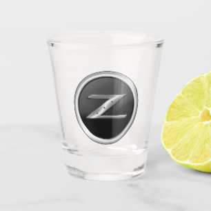 350Z Black Silver Emblem Shot Glass