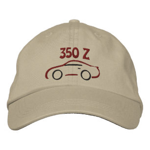 350Z Red Black Stitch Embroidered Cap
