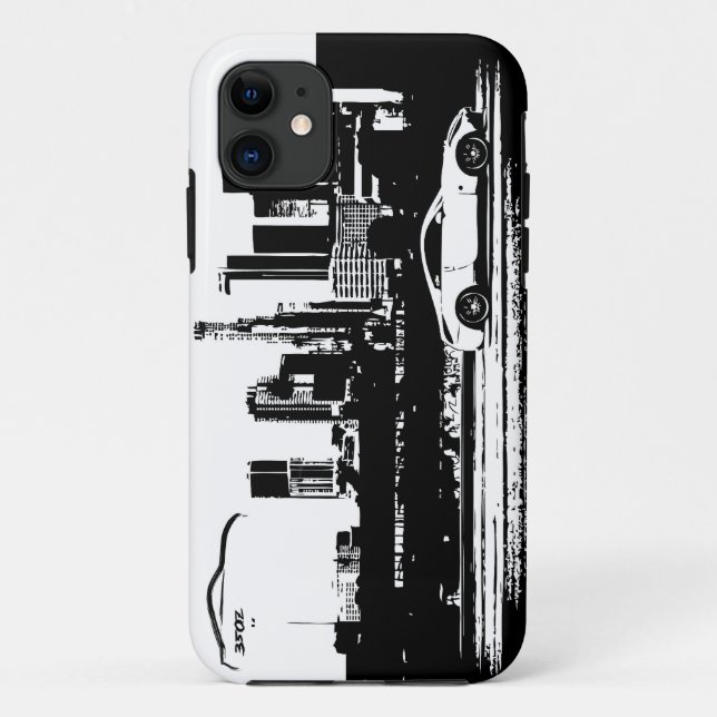 350Z Rolling shot Black Brushstroke logo Case-Mate iPhone Case (Back)
