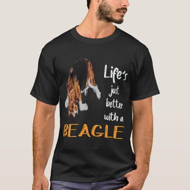 35 Life Just Better With A Beagle T-Shirt (Front)