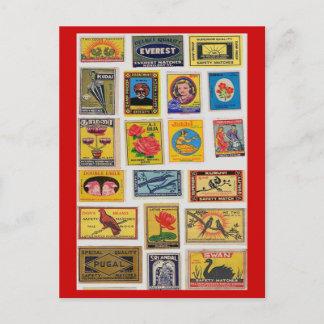 #35 Safety Matches Vintage Postcard