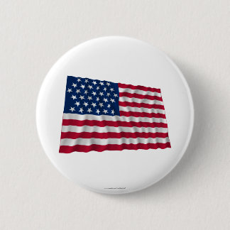 35-star flag, Beehive pattern 6 Cm Round Badge