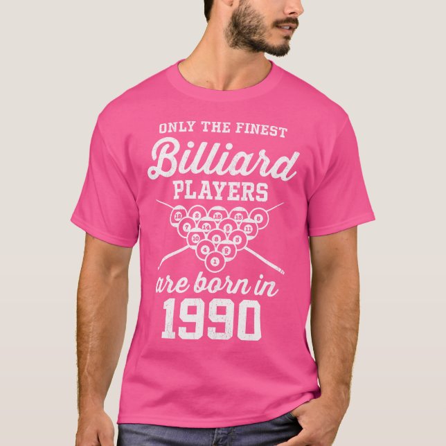 35 Year Old Pool Player 35Th Birthday Billiards T-Shirt (Front)