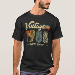 35 Year Old Vintage Born In 1988 35th Birthday Ret T-Shirt