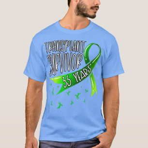 35 Year Organ Transplant Survivor Green Ribbon T-Shirt