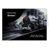 35 Year Railroad Retirement Congratulations Train