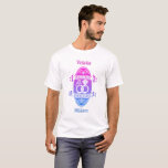 35 Year traditional coral Jade 235th  anniversary T-Shirt<br><div class="desc">You can customise the husband and wife names. If you would like any help personalising this design please feel free to use to ask this design a button, which is immediately below this text. A romantic pink and blue coat of arms style wedding anniversary design. This design is for people...</div>