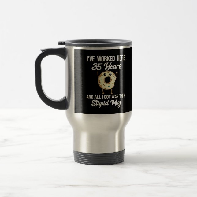35 Year Work Anniversary Appreciation Gift Mug (Left)